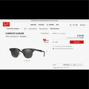 Ray Ban Clubmaster Aluminum